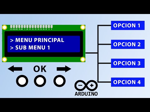 Como hacer MENU de OPCIONES con pantalla LCD y PULSADORES || Bien explicado codigo #arduino