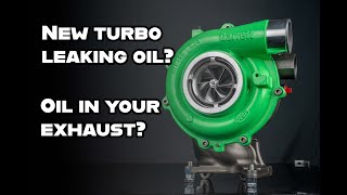Fix oil leak issues on your new turbocharger