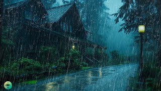 Barulho de Chuva no Telhado e Trovão na Floresta Tropical para Dormir, Ruído Branco para Relaxar