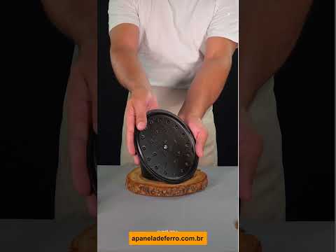 Caldeirão Reto 18 cm 3 Litros com Tampa de Ferro Santana