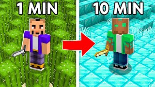 Minecraft PERO el SUELO CAMBIA cada 30 SEGUNDOS!