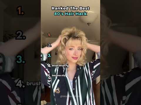 Top 5 Best 80’s Hair Hacks | Retro Beauty Tricks | Ranked Throwback Moments