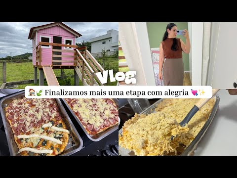 VLOG 🏠MAIS UMA ETAPA CONCLUÍDA 🍃ovos da galinha, empadão e mais obra