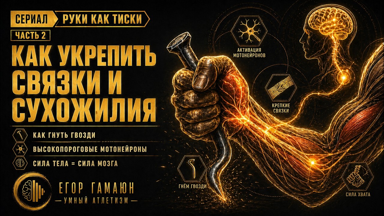 Как укрепить связки и сухожилия - часть 2 - руки как тиски - умный атлетизм