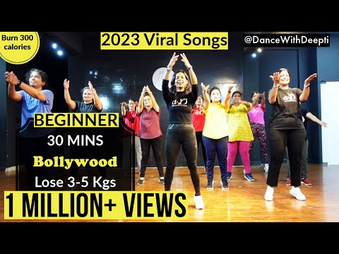 DWD#101 | 30 mins BEGINNERS | Lose 3-5 kgs in 1 month | BOLLYWOOD Dance Workout | 2023 Viral Songs