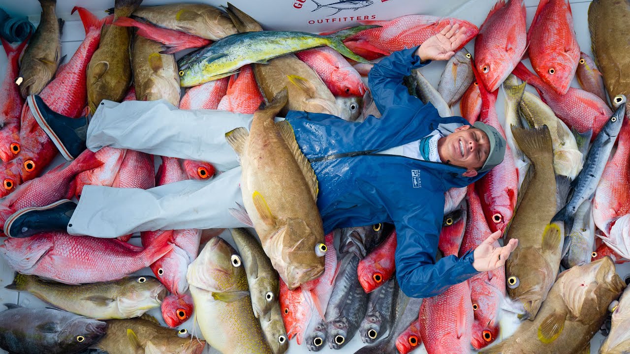 36 Hrs at Sea. Filled boat with Most Expensive fish (Catch Clean Cook)