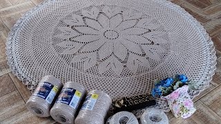 Tapetão redondo lindo e fácil FLOR E CORAÇÕES/ PARTE 1