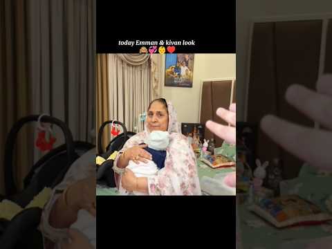 today Emman & kivan look 🙈👶💞 #rajabfamily #emmanrajab #kivan #gazal #shorts
