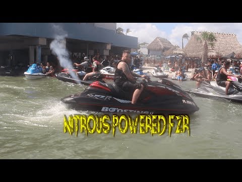 What Happens When You Put Nitrous In A 2017 Turbo Yamaha FZR? (Jetski)