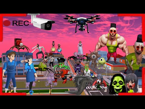 Yuta Mio Panik CCTV Merekam PASUKAN HANTU HAMOOD HABIBI Di Kota Sakura😱 | Sakura School Simulator