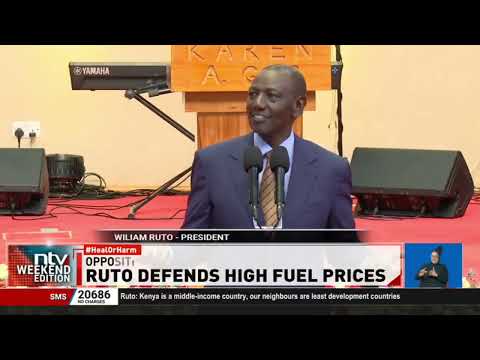 YouTube video thumbnail: President Ruto Hits Out at Critics Who Compare Kenya’s Pump Prices to East African Neighbours