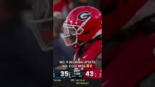 Georgia vs Ole miss insane pass block 😱🤯#ncaa #football #highlights