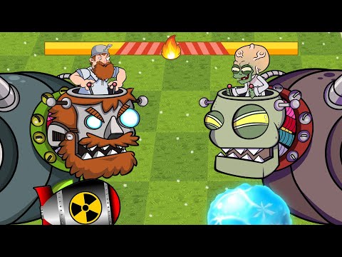 Plants vs Zombies 2 Cartoon (Animation) :  Dr.Zomboss VS Zombotany 2 VS Dr.CrazyDave