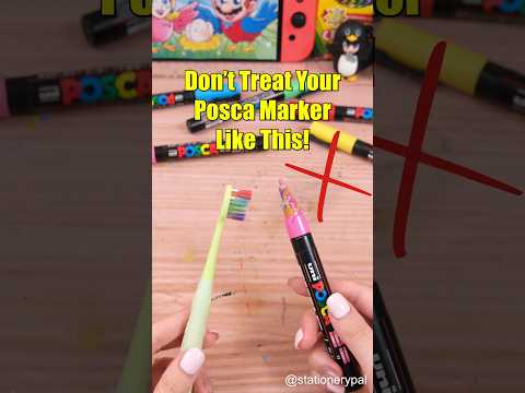 Donโt Treat Your Posca Marker Like This! #shorts