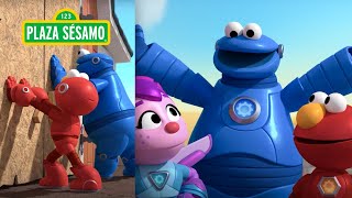 Plaza Sésamo: ¿Podrán reparar Elmo y los Meka Builders la gran puerta del gallinero? | Meka Builders