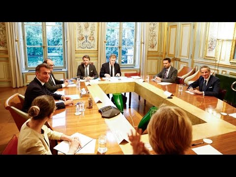 YouTube video thumbnail: Emmanuel Macron Meets Iaea Chief Rafael Grossi at the Elysee Palace After Returning From Nato Summit
