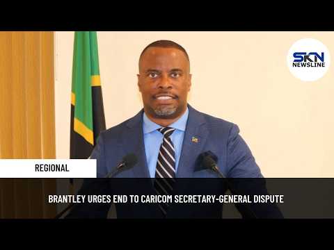 YouTube video thumbnail: Brantley Urges Eend To Caricom Secretary-General Dispute