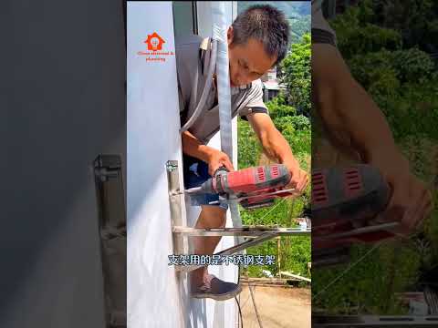 Full process of air conditioner installation💪#airconditioner#airconditionerinstall#