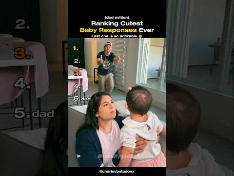 Top 5 Ranking cutest Baby Responses Ever (dad edition)#top#ranking#cute#baby#funny #youtubeshorts