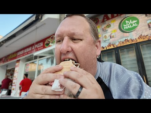 Eating a KEBAB in SPAIN with my Daughter!