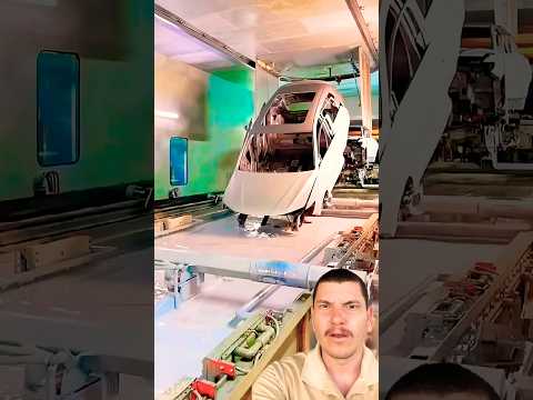 Como é pintado o carro na fábrica #automobile
