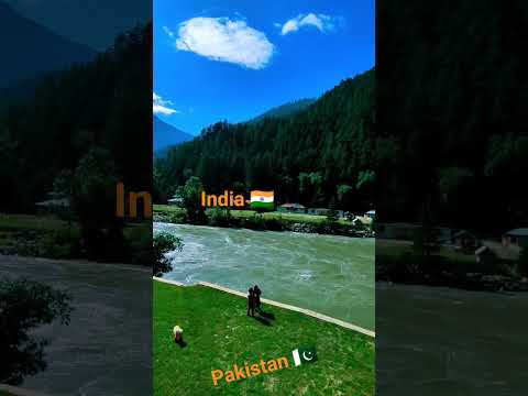India 🇮🇳 Pakistan 🇵🇰 _ Neelum River Azad Kashmir #montaña #travel #india #hunzavalley