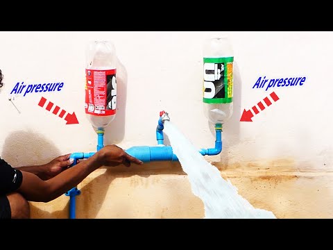 I turn PVC pipe into a water pump at home free no need electricity power