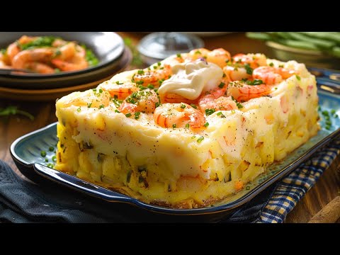 Pastel de Patatas y Langostinos Frío - Receta Fácil y Refrescante para el Verano