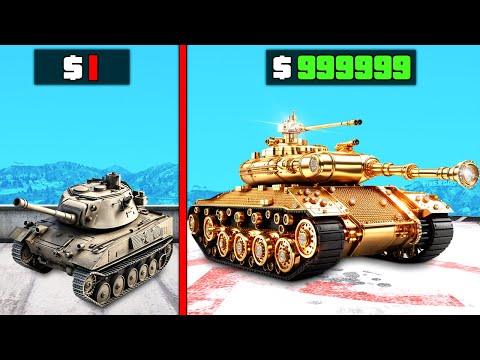 $1 to $1,000,000,000 ARMY TANK in GTA 5