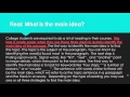 Identifying Main Ideas and Supporting Details