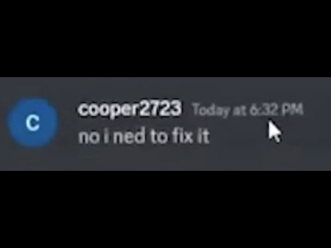 Im sorry cooper
