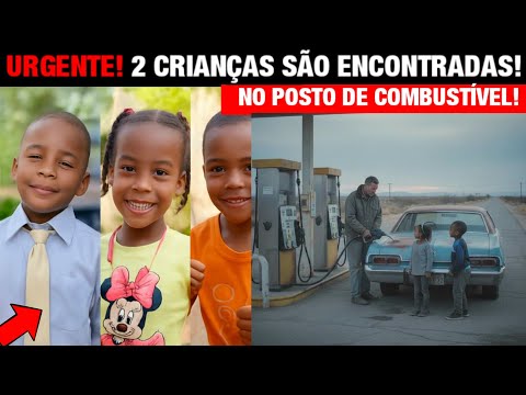 MULHER VIU AS 2 CRIANÇAS DESAPARECIDAS NO POSTO DE COMBUSTÍVEL COM UM HOMEM SAINDO DA CIDADE