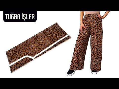 New My Leopard Patterned Palazzo Pants that I Sewed were Really Liked | Tuğba İşler