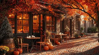 Warm Fall Morning in a Coffee Shop 🍁Gentle Jazz Instrumentals for a Relaxed Mood