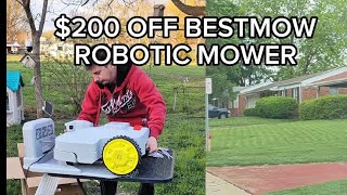 $200 off BESTMOW robotic mower. link and code below.