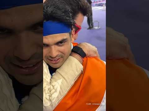 Neeraj Chopra after winning silver for India. 🩷🇮🇳🥈💫 👑 KING CHOPRA | #neerajchopra #olympicgames