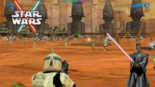 STAR WARS BATTLEFRONT (CLASSIC 2004) | BATALLA EN KASHYYYK Y GEONOSIS | CONDE DOOKU, MACE WINDU #2