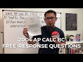 AP Calculus BC 2004 Exam Review