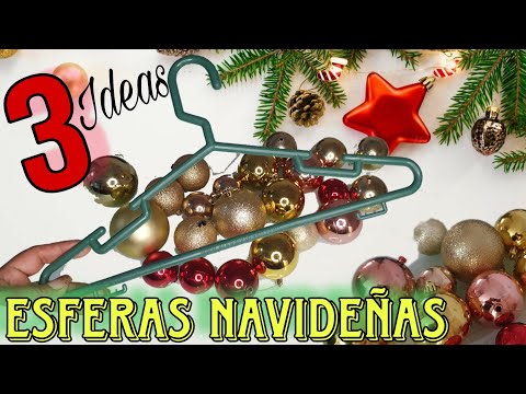 Mira que Hacer con ESFERAS Navideñas Viejitas para Crear 3 Nuevos ADORNOS NAVIDEÑOS en minutos!! 😱