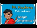 Triangle Congruence Rules and Concepts