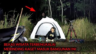 TRABAS SOLO CAMPING - KAMERA DI TABRAK MAKHLUK TAK KASAT MATA GARA GARA CEK BANGUNAN TENGAH HUTAN