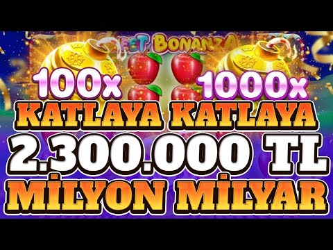 SWEET BONANZA 1000 YENİ OYUN | 2.300.000 TL MİLYON MİLYAR KAZANDIK | SLOT OYUNLARI KASA KATLAMA