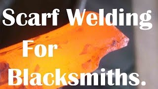 Blacksmithing: fire welding - How to Scarf weld!