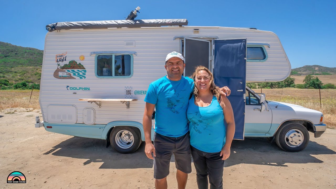 Their DIY 1991 Toyota Dolphin Renovation – Camper Tiny Home Tour