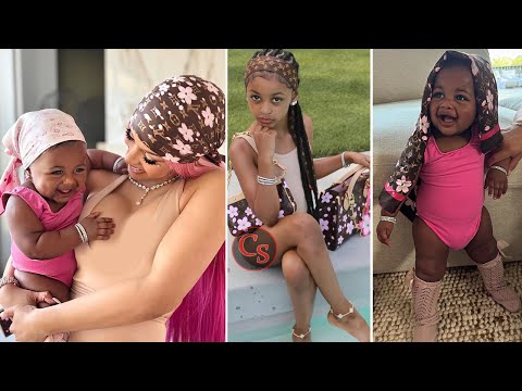 Cardi B Posts First Photos of Baby Blossom as She Twins With Her Kids in Matching Louis Vuitton