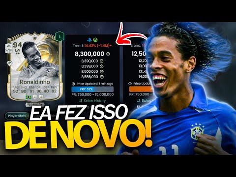 🚨 PACK BUGADO NA LOJA DANDO RONALDINHO GAUCHO ICON 94 - EA NÃO APRENDE NUNCA!!! 😡