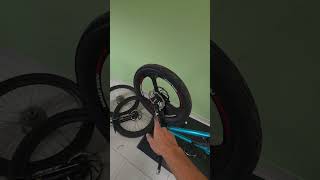 COLOQUEI DISCO 203MM DE ALUMINIO NA MINHA BIKE MONTADINHA
