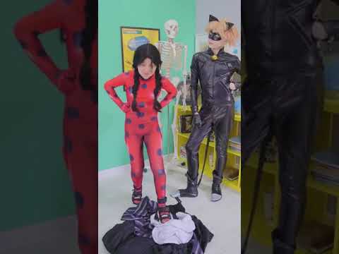 Del Wednesday a Ladybug! #shorts #espanol #ladybug #wednesday #miraculous #funny