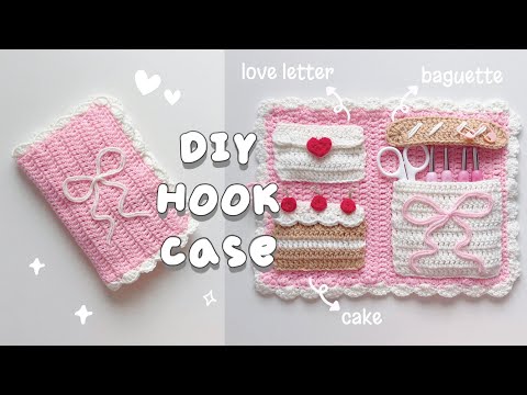 ♡ Crochet Stationery / Hook Case Tutorial | Back-to-school Crochet | Easy Crochet ♡