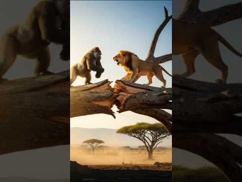 고릴라 VS 사자... 그 결과는?! #강펀치